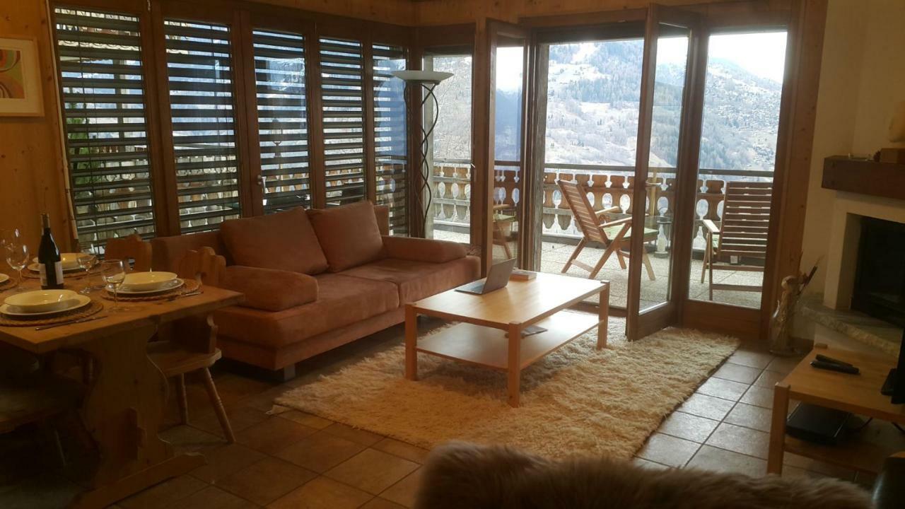 Appartement D'Une Chambre Avec Vue Imprenable - Veysonnaz ภายนอก รูปภาพ
