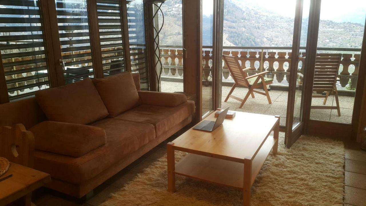 Appartement D'Une Chambre Avec Vue Imprenable - Veysonnaz ภายนอก รูปภาพ